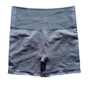 Outdoor Voices Gray Seamless Bike Workout Athletic Shorts Size S NWOT